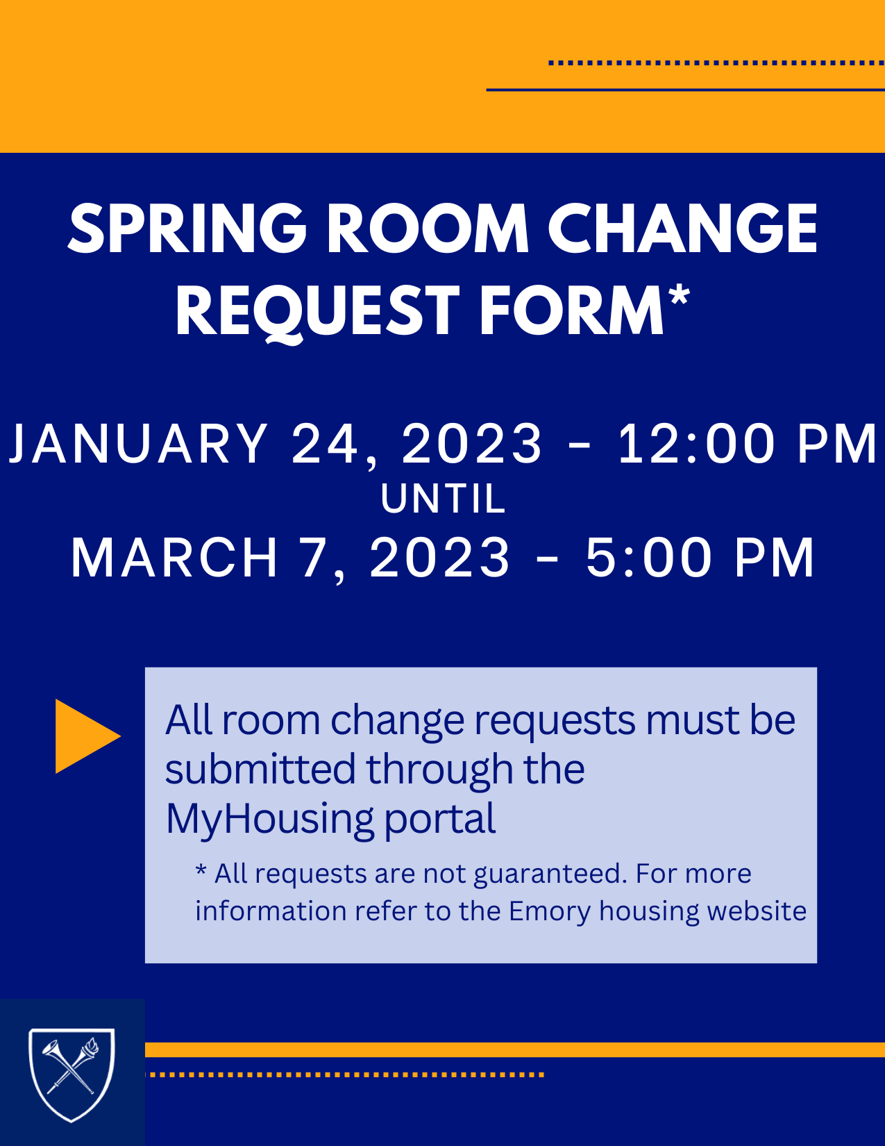 room change flyer